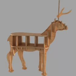 CNC vector for deer coffee table 3D model