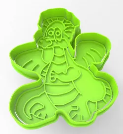 Cookie cutter dragon 3D print model