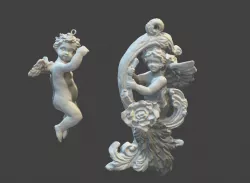 Couple of Angels ornaments 3D print model