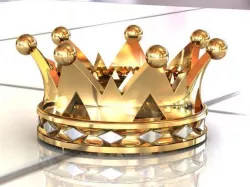 crown with curved tips 3D print model