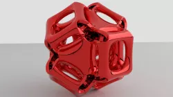 cubic gyroid 3D print model