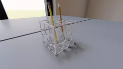 CUBIC PARAMETRIC PEN HOLDER 3D print model