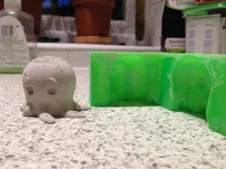 Cute Octopus Syas Hello Mold