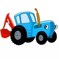 CUTTING FOR COOKIES ON A BLUE TRACTOR  3D print model
