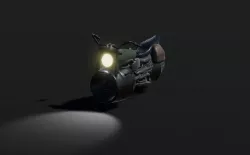 Cyberpunk Motorbike Low-poly  3D model