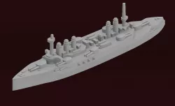 Danton-class battleship 3D print model