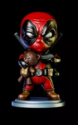 Deadpool chibi badass  3d print model 3D print model