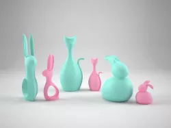 Decorative set 3D model