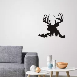 Deer Silhouette for wall art 3D print model