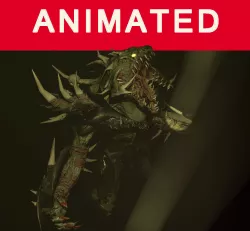 Demon dragon Low-poly  3D model