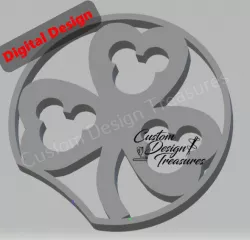 Disney Inspired Mouse Ears - Shamrock Mouse 3D print model 3D print model