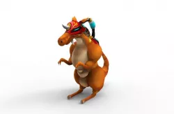 Dragon Machine Low-poly  3D model