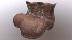Dwarfs shoes Low-poly  3D model