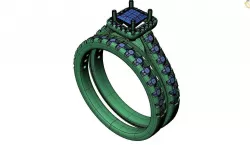 Engagement ring -263 3D print model