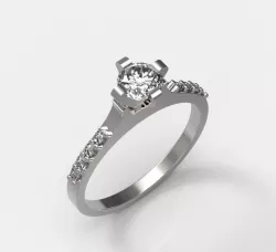 Engagement Ring PG 3D print model