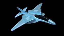 F22-Fighter Jet Sci-Fi Low-poly  3D model