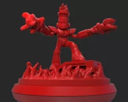Fireman Rockman Megaman 3D print model
