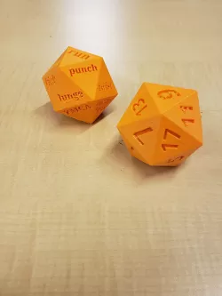 Fitness Dice D20 3D print model
