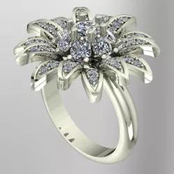 FLOWER RING 3D print model