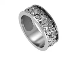 Flower ring for milling 3D print model