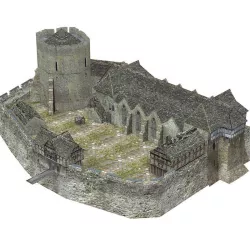 Fortified Manor in obj format 3D model