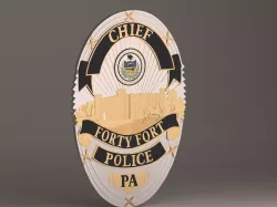 Forty Fort Police Badge 3D print model