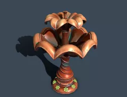 fountain Low-poly  3D model
