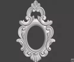 Frame for mirrors or pictures - 3d model for CNC 3D print model