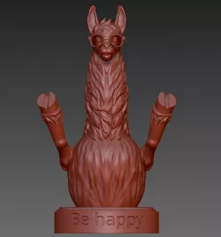 Funny Llama 3D print model