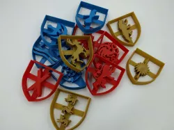Game of thrones cookie cutters 3D print model