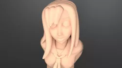 Garage Kit schoolgirl  3D print model