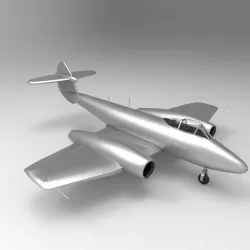 gloster meteor 3D model