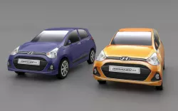Grand i10 Sportz- Lowpoly Car Low-poly  3D model