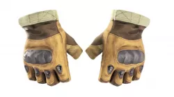 Half finger military leather gloves 07 Low-poly  3D model