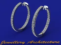 Halo Earrings 3D print model