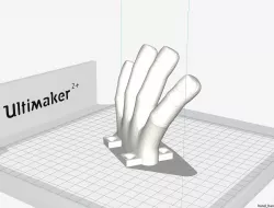 hand coat hanger 3D print model