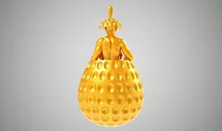Hatching Girl Necklace 3D print model