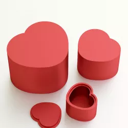 Heart box for gift 3D print model