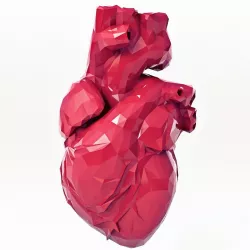 Heart Low Poly Print 3D print model