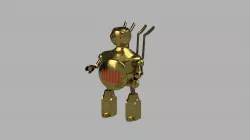 Heaterman Steampunk Golem 3D print model