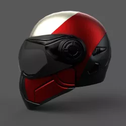 Helmet scifi racer Generic sport scifi human  Low-poly  3D model
