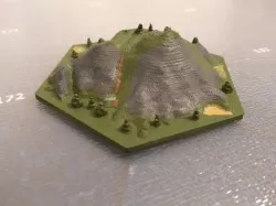  Hex Mountains for 3D printing 3D print model