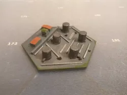 Hex storage tanks 3D print model