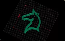  horse s head 3D print model