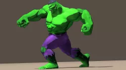 Hulk Marvel Vs Capcom 3 Rigged for poser 3D model