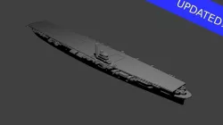 Japanese Shokaku Class Aircraft Carrier 3D print model