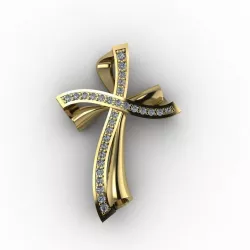jesus cross pendent 3D print model