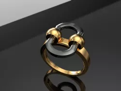 Jewelry cad ring 3D print model