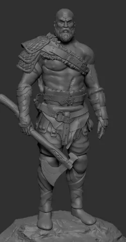Kratos from God Of War 3D print model