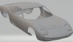 Lamborghini Miura Printable Body Car 3D print model